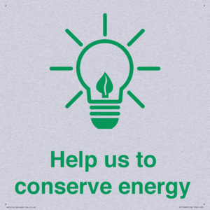 Help us to conserve energy 